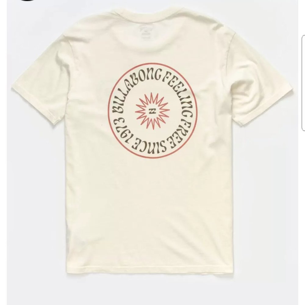 NWT Men's Billabong Worshipper Tee if Off White